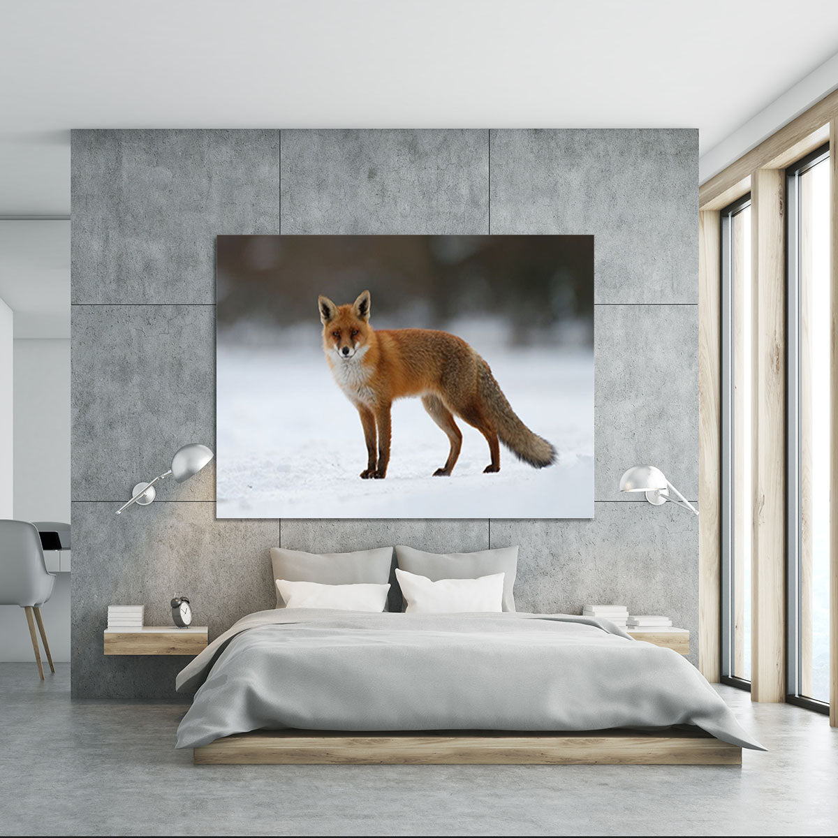 Red fox in the snow Canvas Print or Poster - Canvas Art Rocks - 5