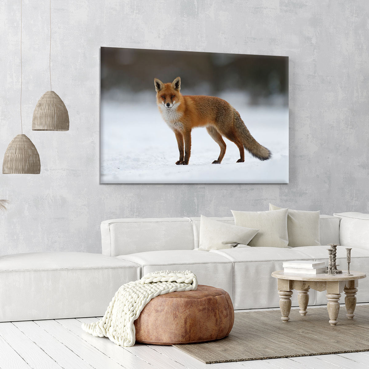 Red fox in the snow Canvas Print or Poster - Canvas Art Rocks - 6
