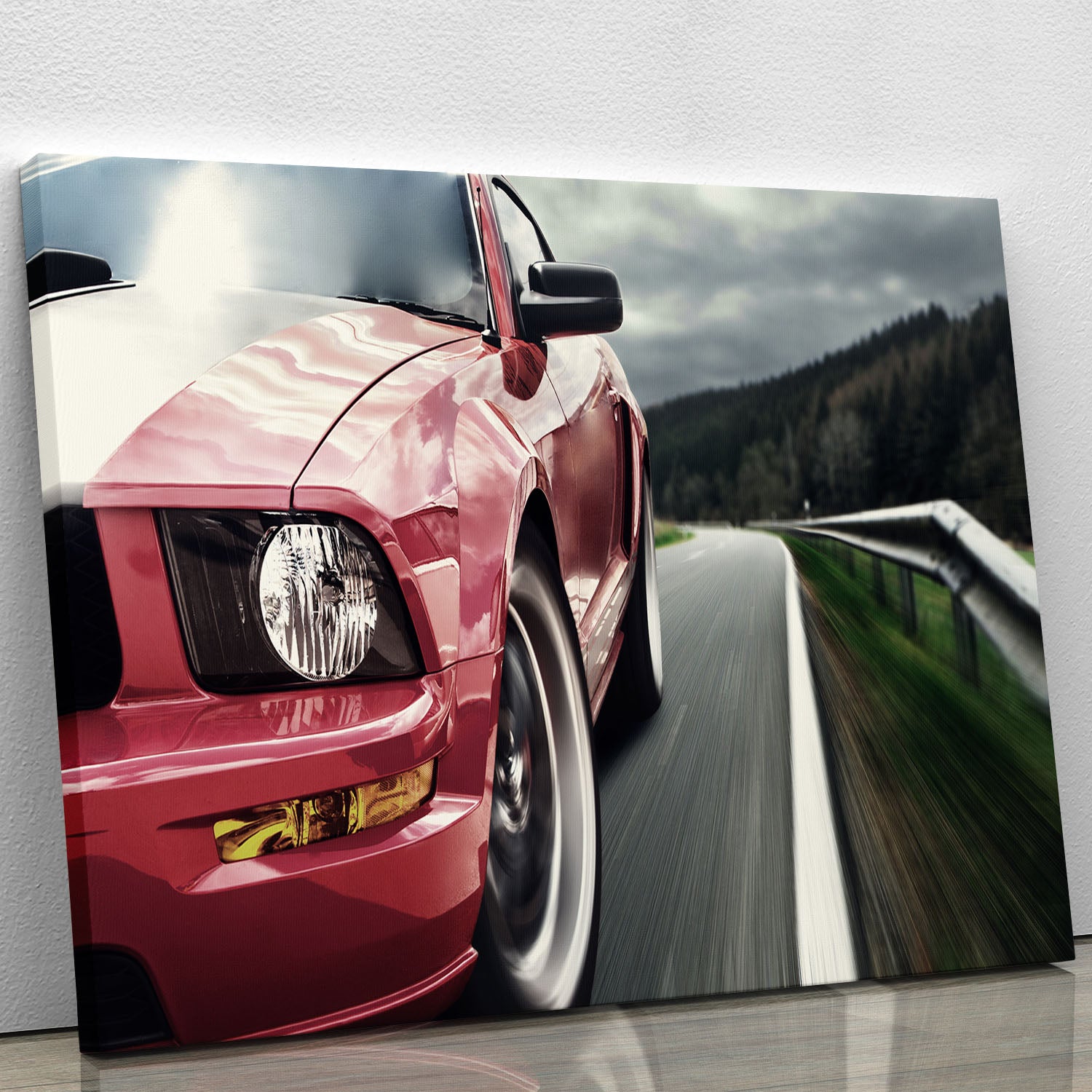 Red sport car Canvas Print or Poster - Canvas Art Rocks - 1