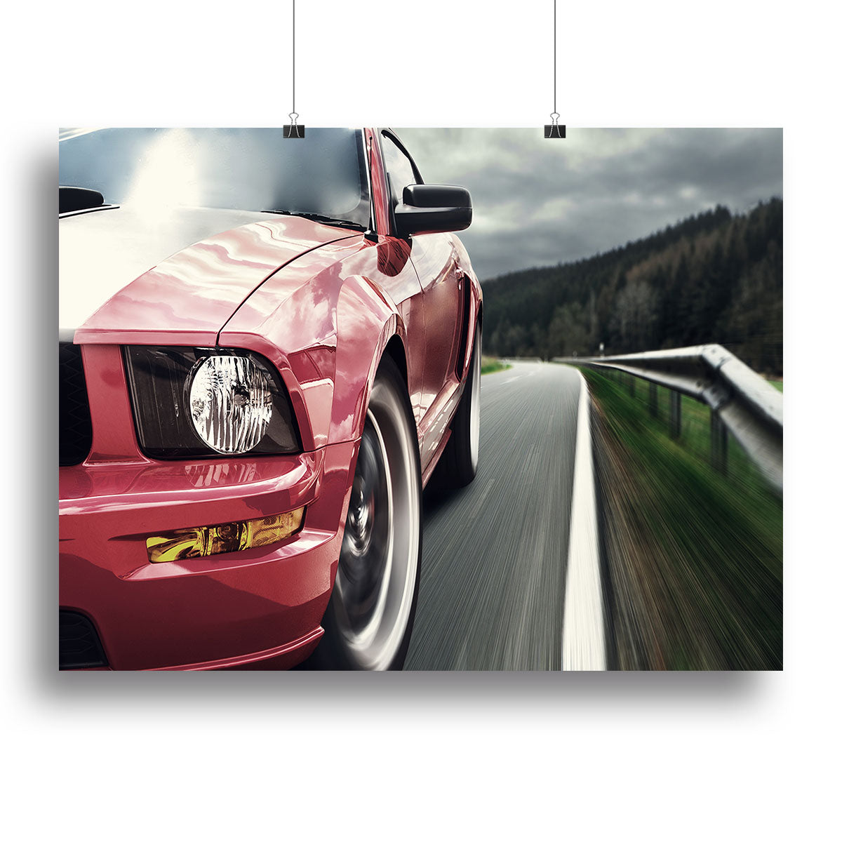 Red sport car Canvas Print or Poster - Canvas Art Rocks - 2