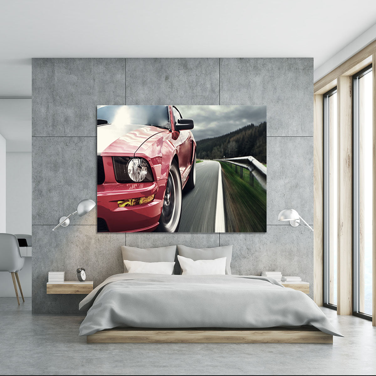 Red sport car Canvas Print or Poster - Canvas Art Rocks - 5