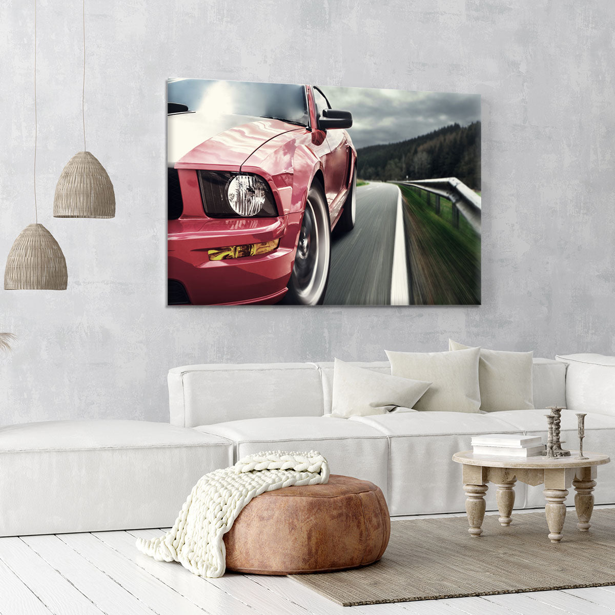 Red sport car Canvas Print or Poster - Canvas Art Rocks - 6