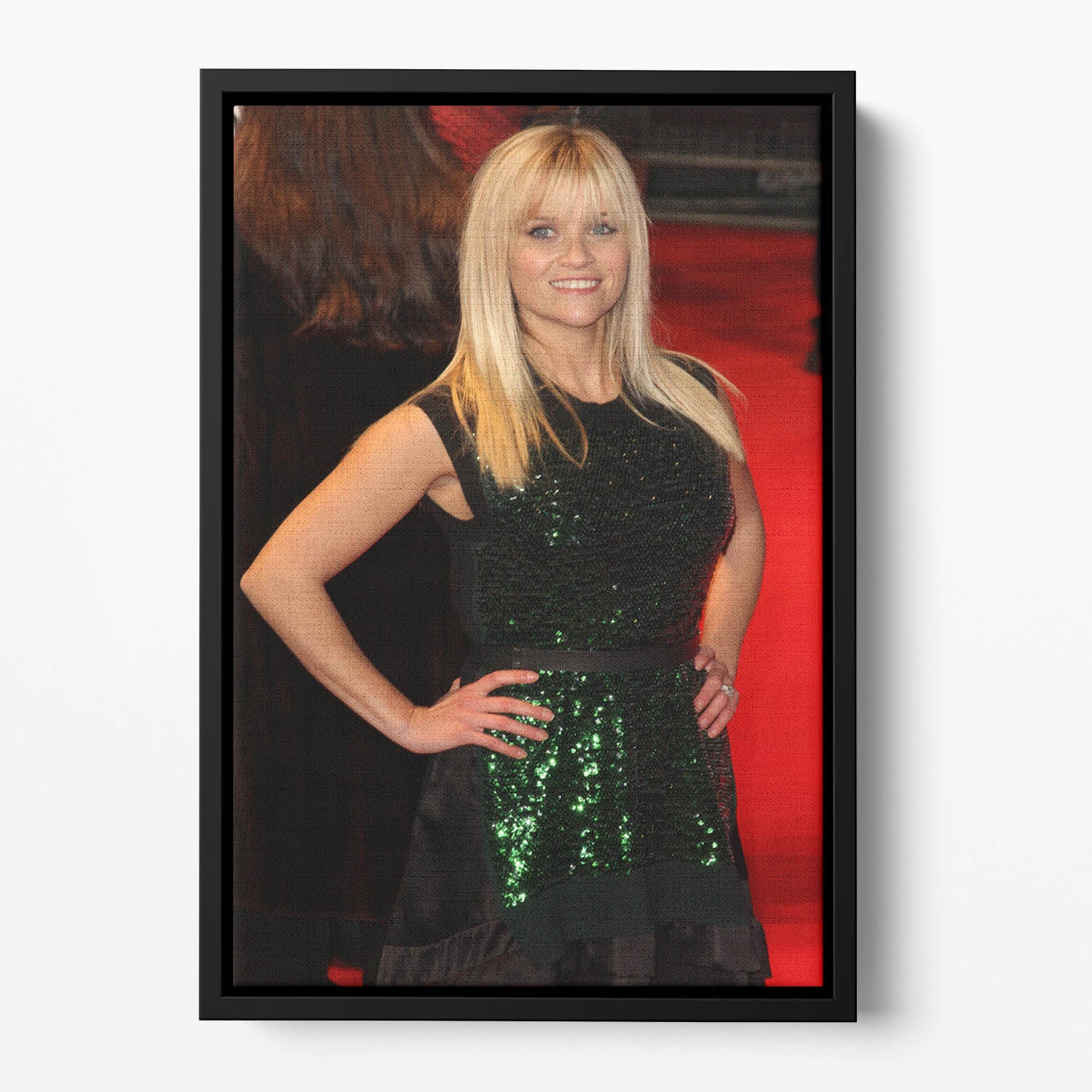 Reese Witherspoon Red Carpet Floating Framed Canvas