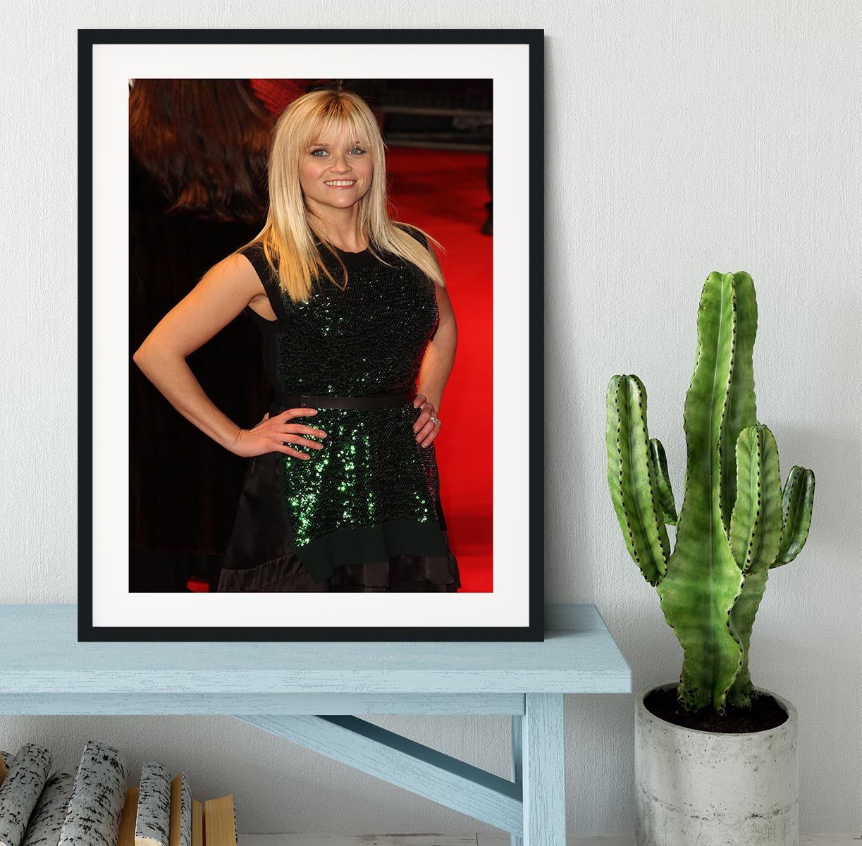 Reese Witherspoon Red Carpet Framed Print - Canvas Art Rocks - 1