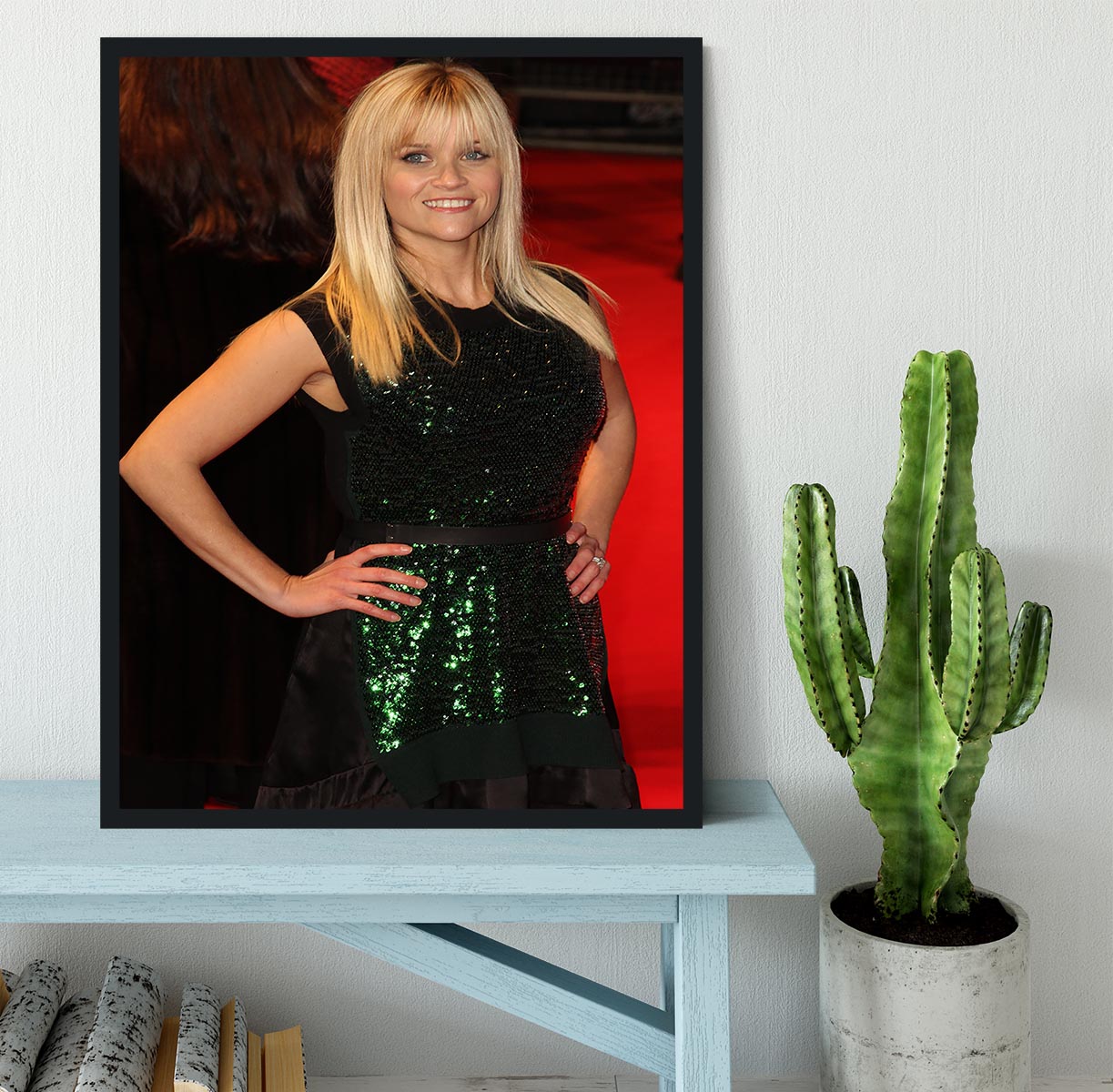 Reese Witherspoon Red Carpet Framed Print - Canvas Art Rocks - 2