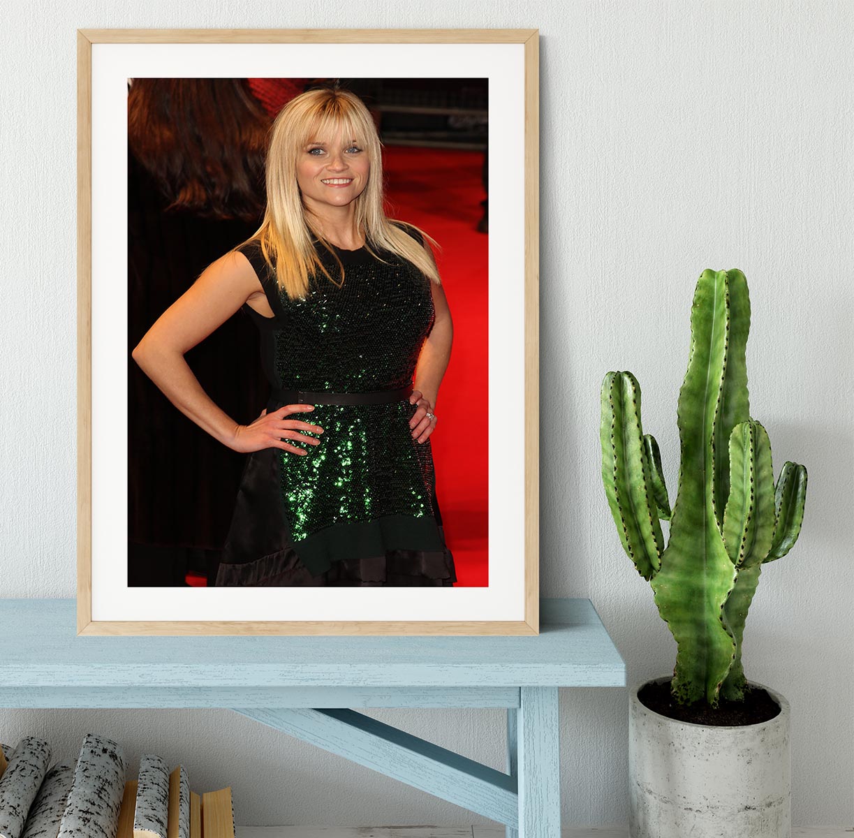 Reese Witherspoon Red Carpet Framed Print - Canvas Art Rocks - 3