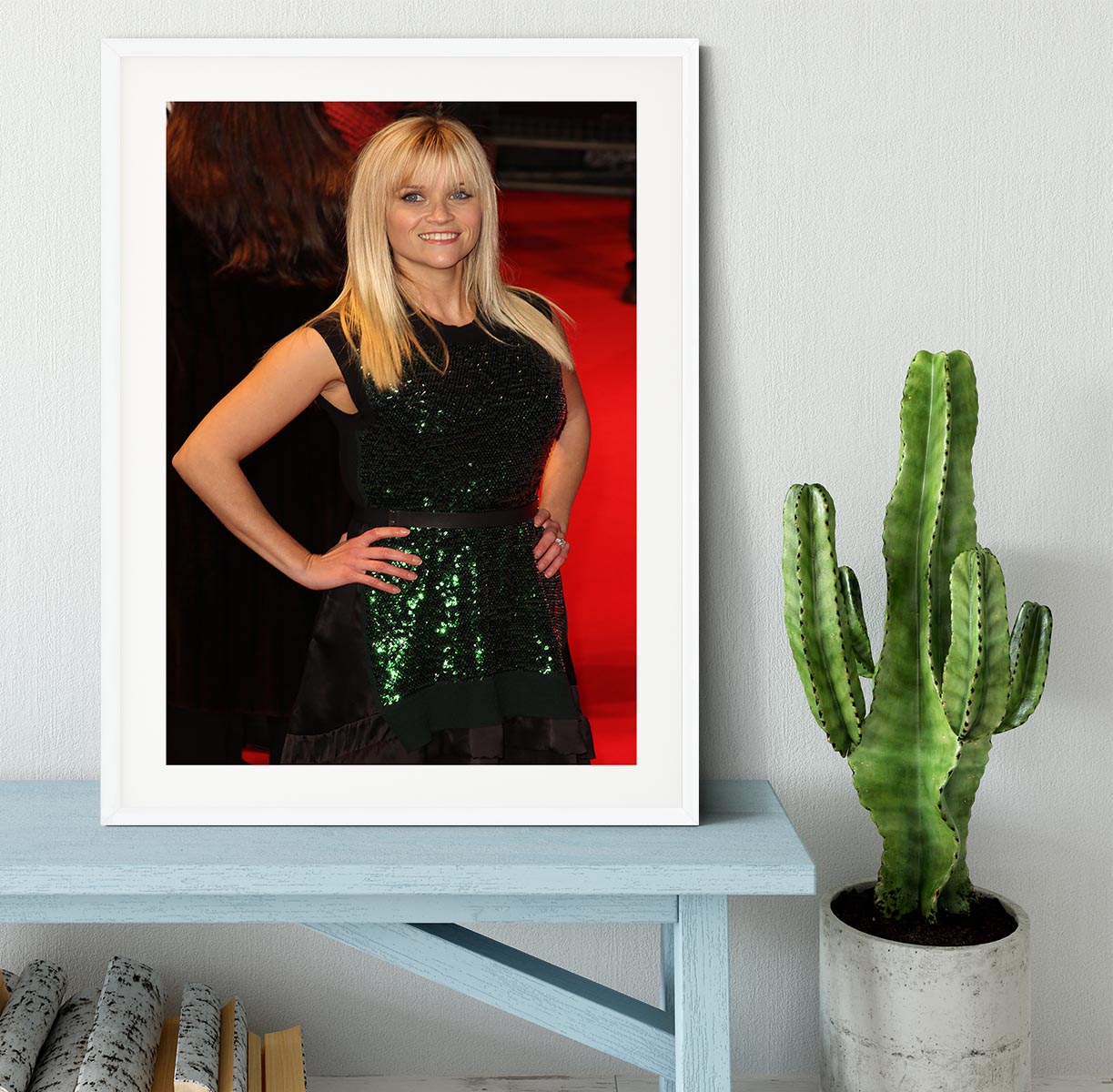 Reese Witherspoon Red Carpet Framed Print - Canvas Art Rocks - 5