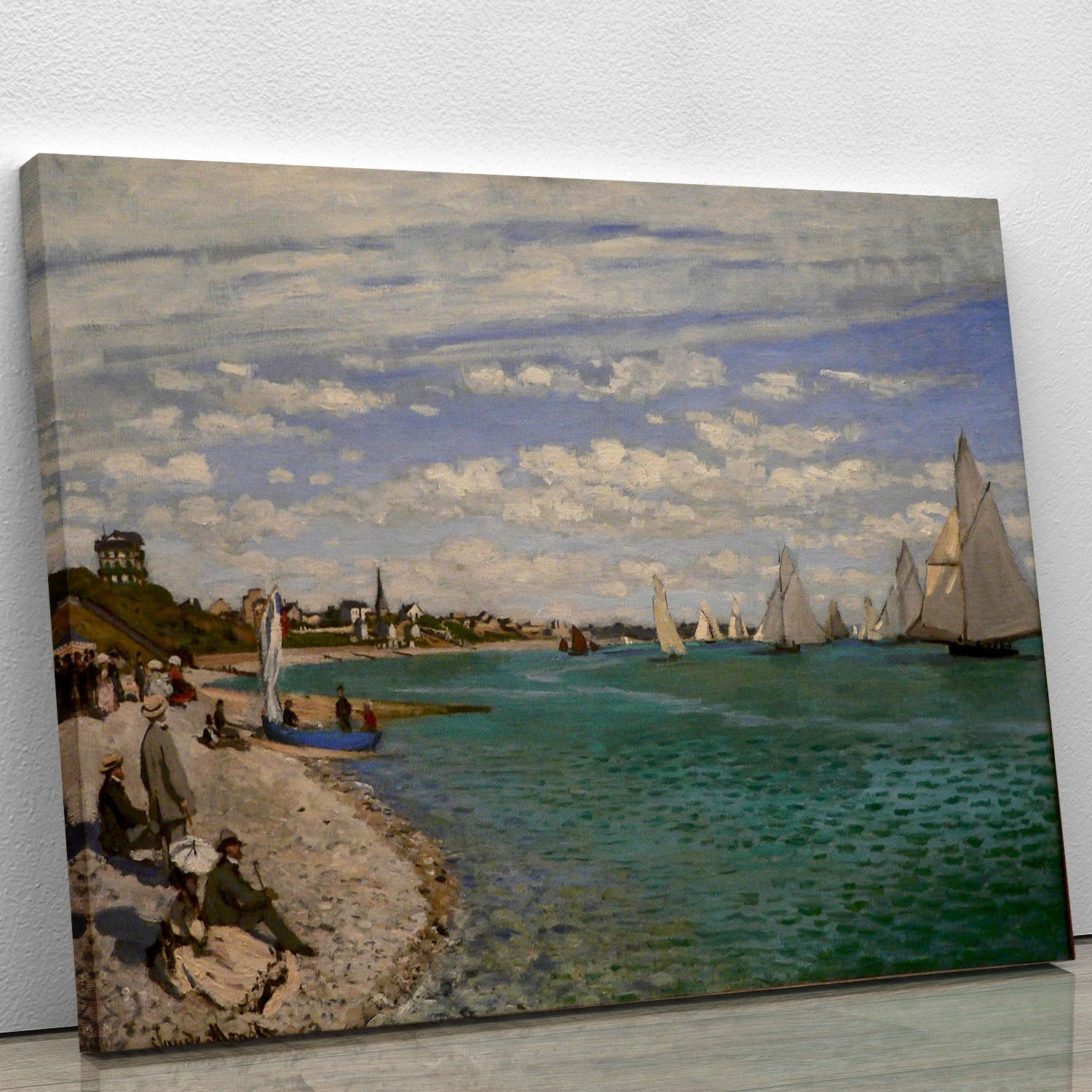 Regatta at St. Adresse by Monet Canvas Print or Poster - Canvas Art Rocks - 1