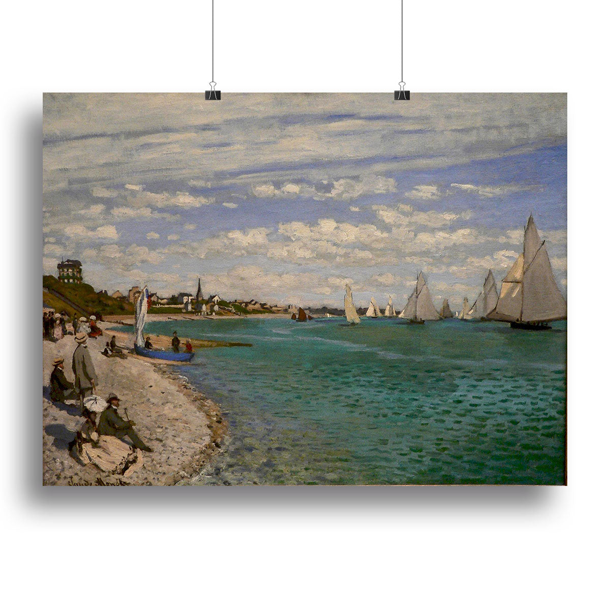 Regatta at St. Adresse by Monet Canvas Print or Poster - Canvas Art Rocks - 2