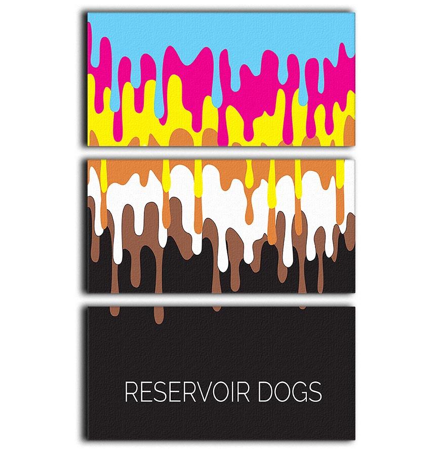 Reservoir Dogs Minimal Movie 3 Split Panel Canvas Print - Canvas Art Rocks - 1