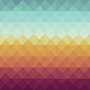 Retro hipsters triangle Wall Mural Wallpaper - Canvas Art Rocks - 1
