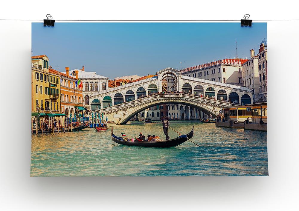 Rialto Bridge Venice Canvas Print or Poster - Canvas Art Rocks - 2