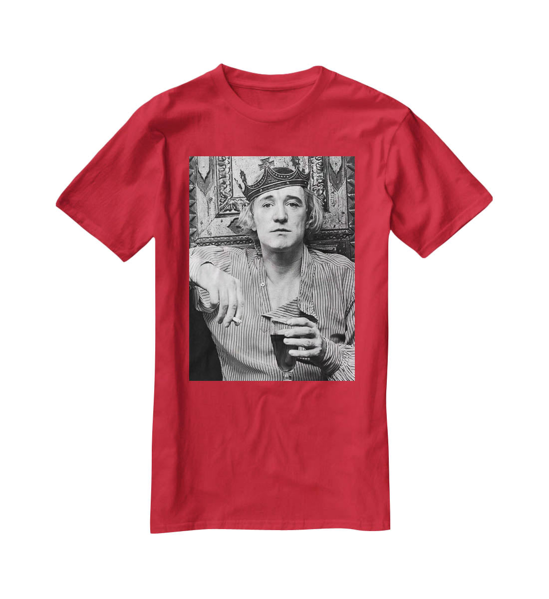 Richard Harris wearing a crown T-Shirt - Canvas Art Rocks - 4