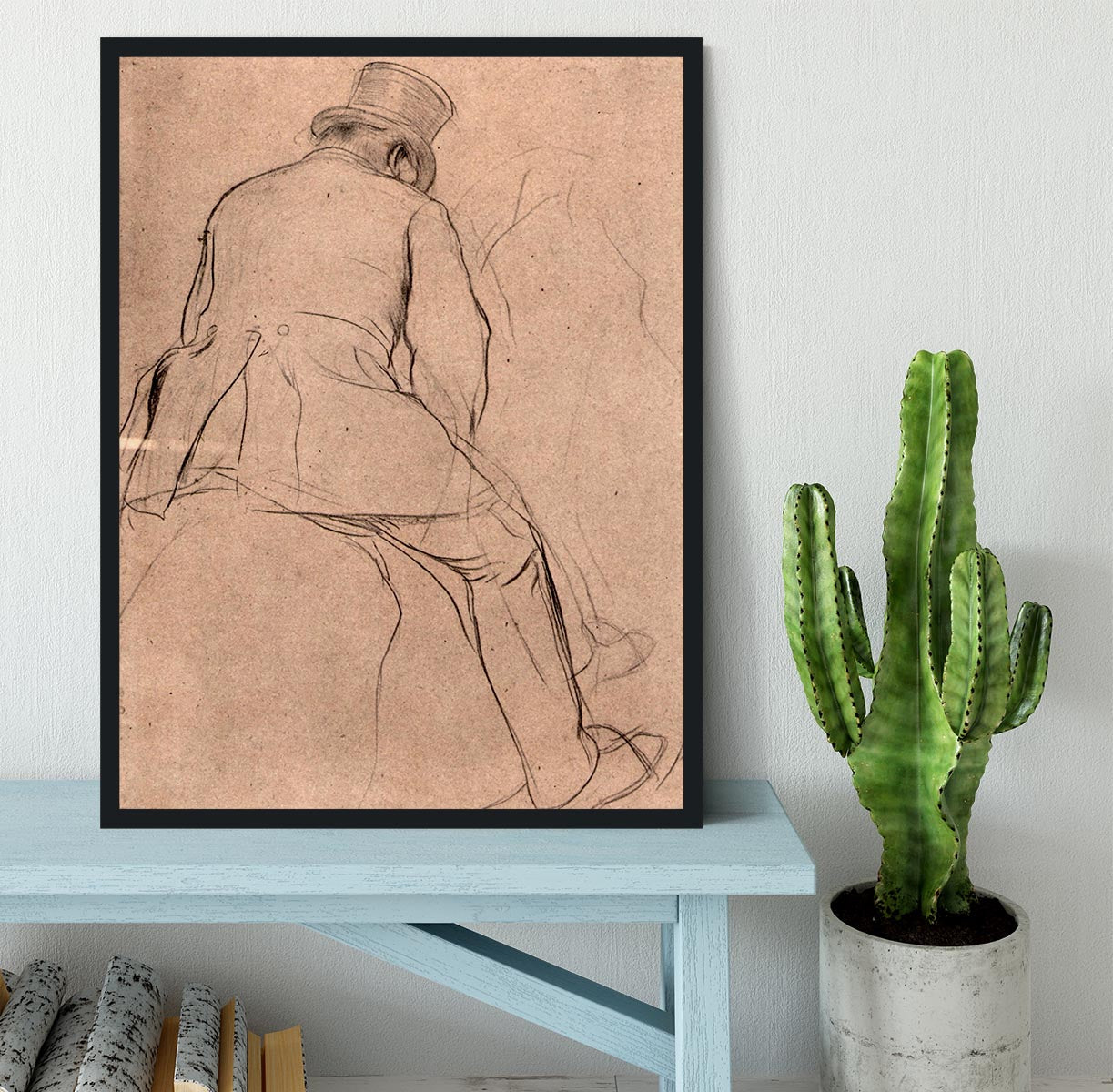 Rider by Degas Framed Print - Canvas Art Rocks - 2