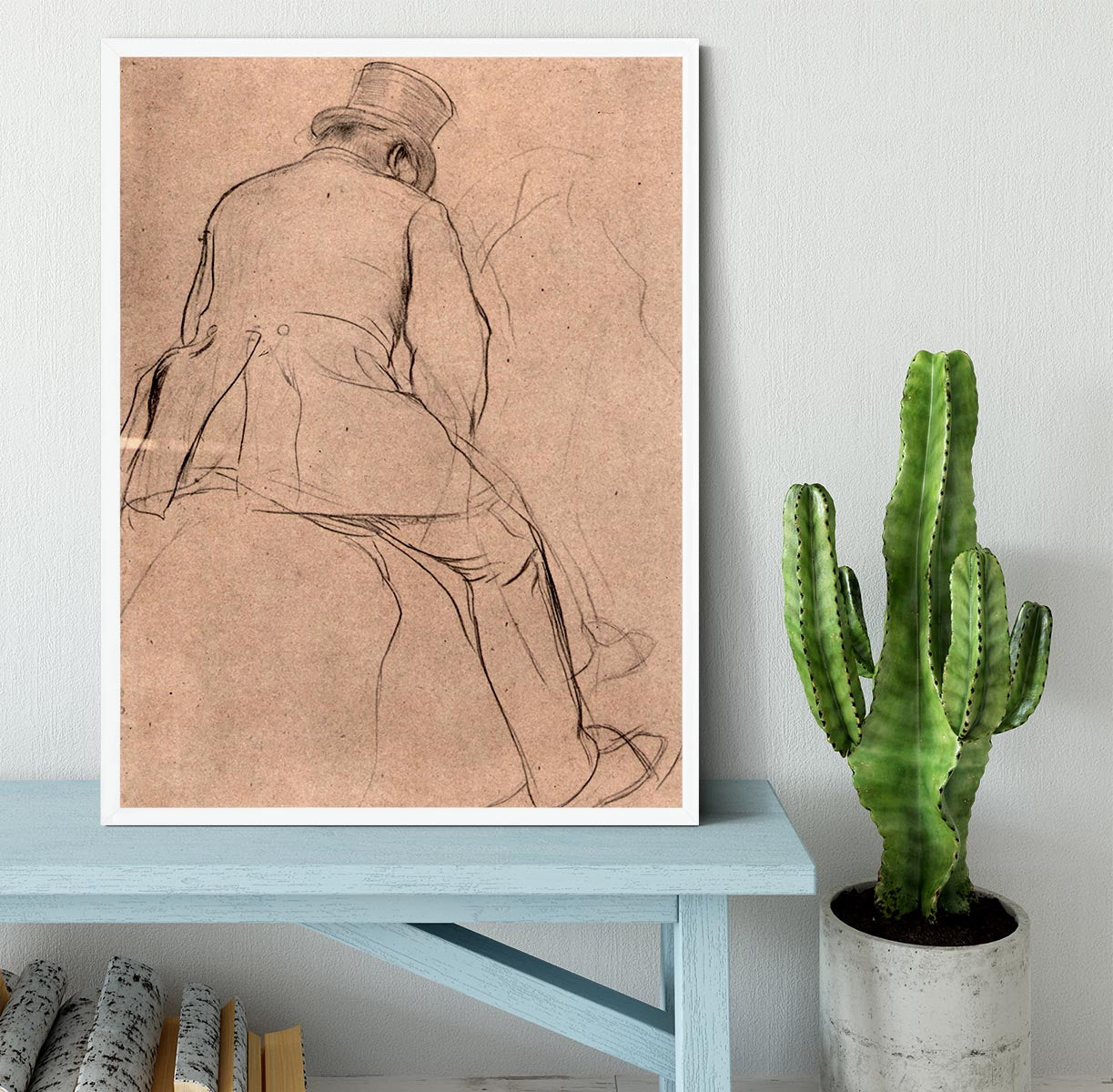 Rider by Degas Framed Print - Canvas Art Rocks -6