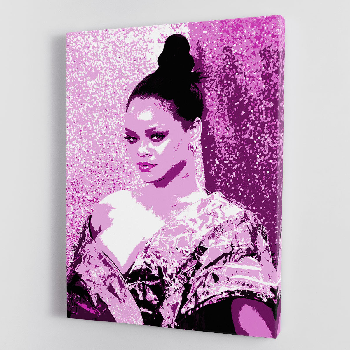 Rihanna Purple Pop Art Canvas Print or Poster - Canvas Art Rocks - 1