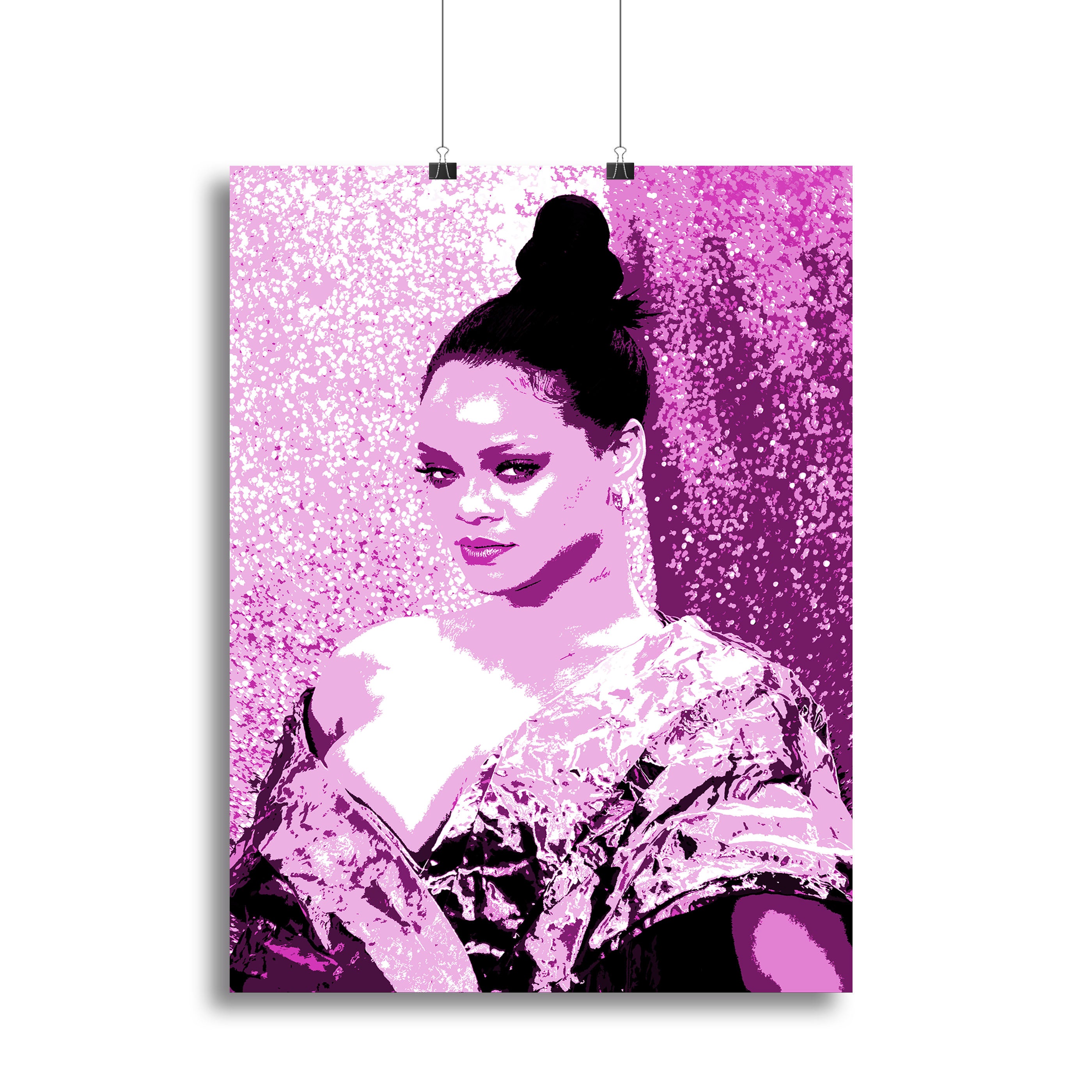 Rihanna Purple Pop Art Canvas Print or Poster - Canvas Art Rocks - 2