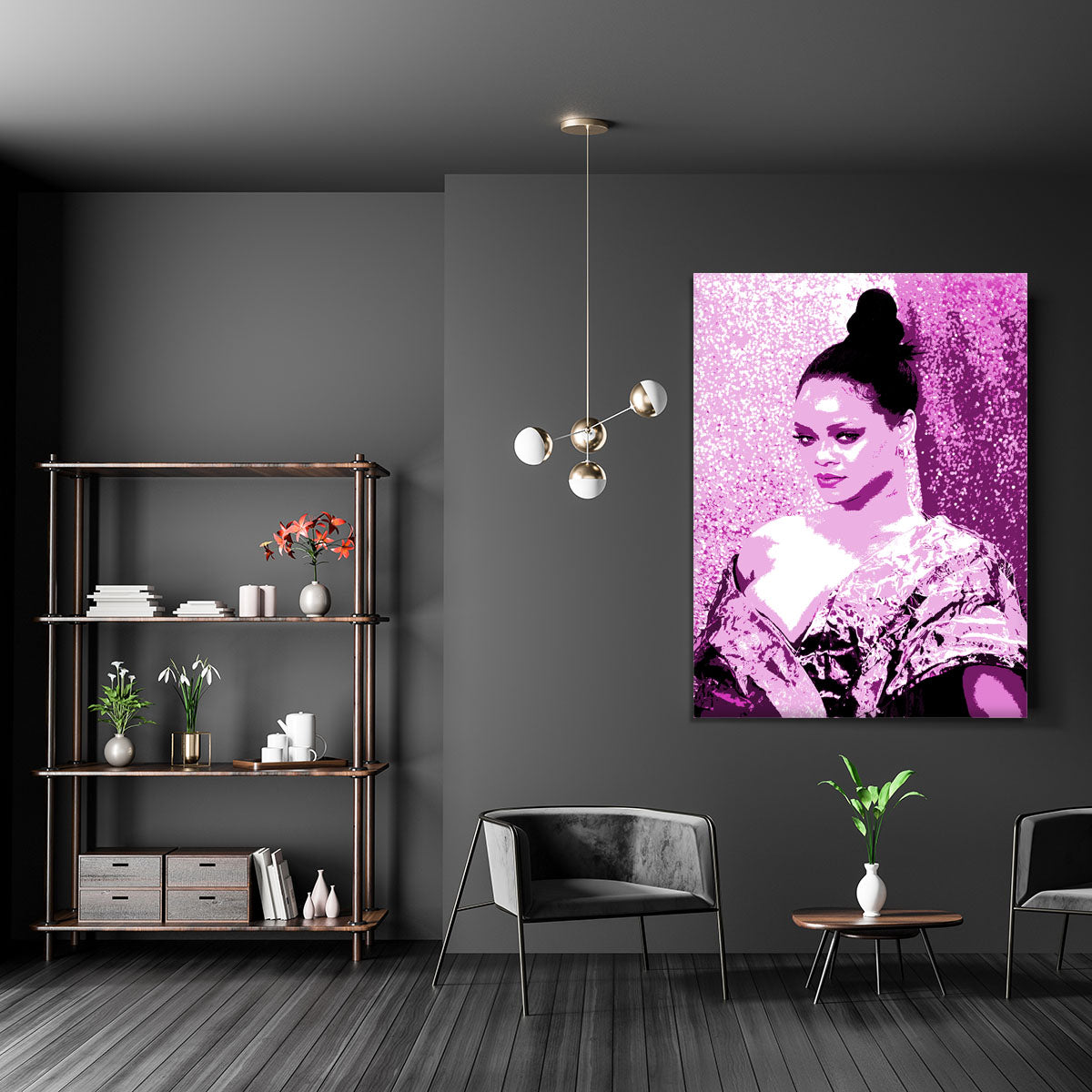 Rihanna Purple Pop Art Canvas Print or Poster - Canvas Art Rocks - 5