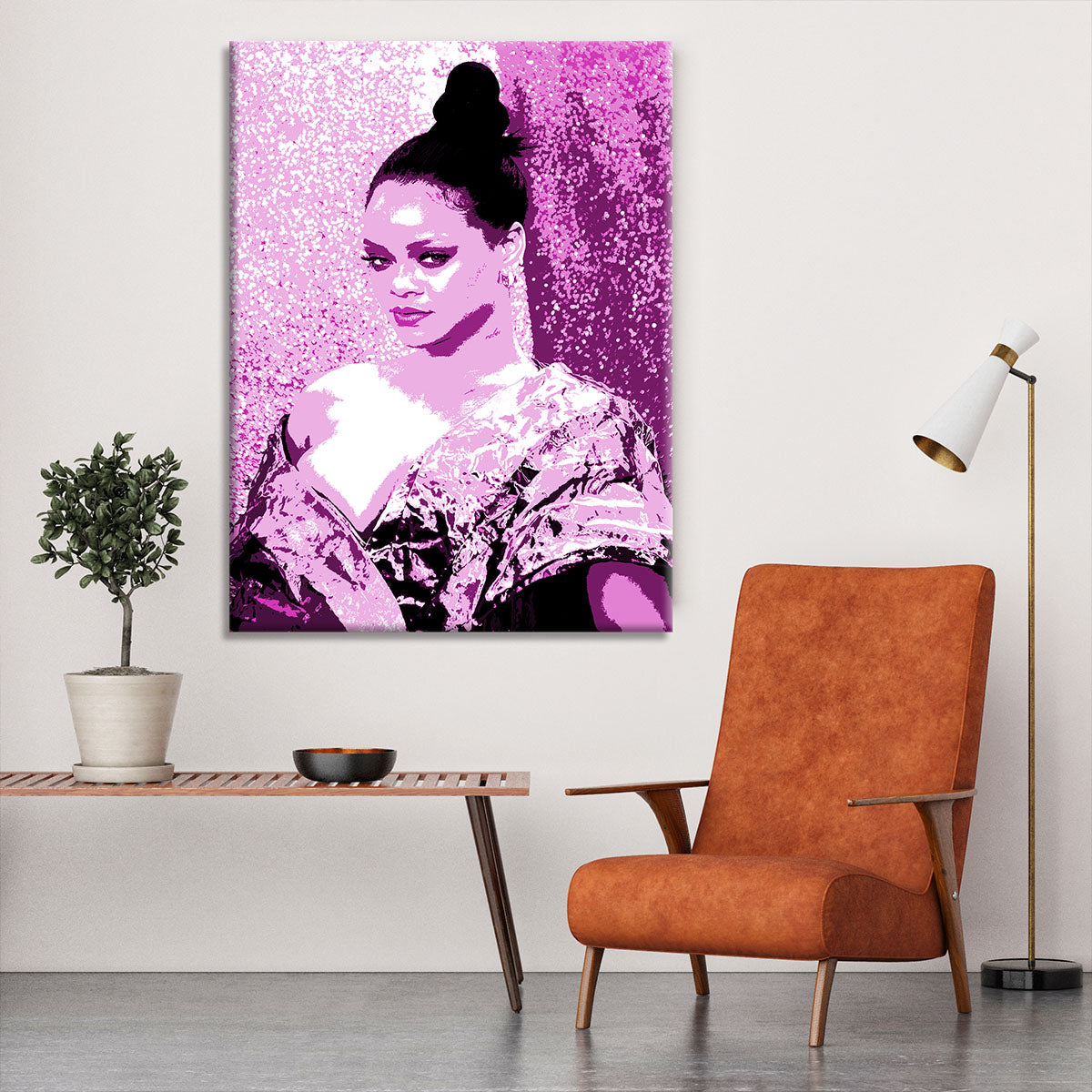 Rihanna Purple Pop Art Canvas Print or Poster - Canvas Art Rocks - 6