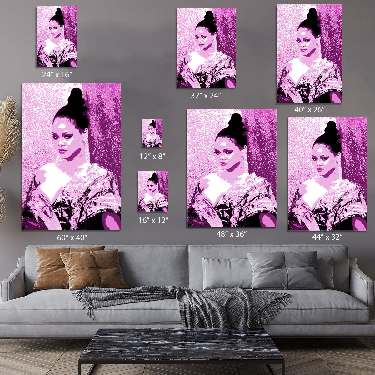 Rihanna Purple Pop Art Canvas Print or Poster - Canvas Art Rocks - 7
