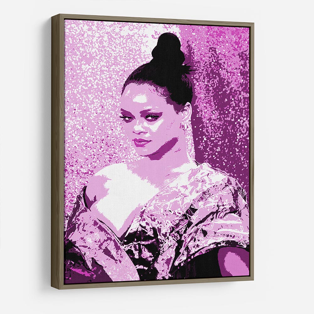 Rihanna Purple Pop Art HD Metal Print