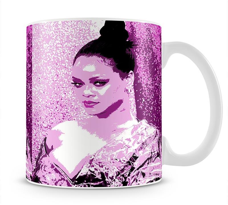 Rihanna Purple Pop Art Mug - Canvas Art Rocks - 1