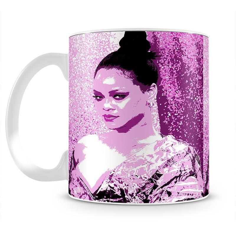 Rihanna Purple Pop Art Mug - Canvas Art Rocks - 2