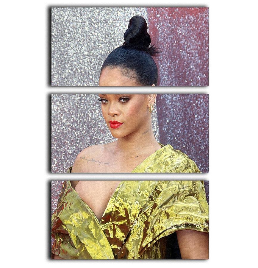 Rihanna goes formal 3 Split Panel Canvas Print - Canvas Art Rocks - 1