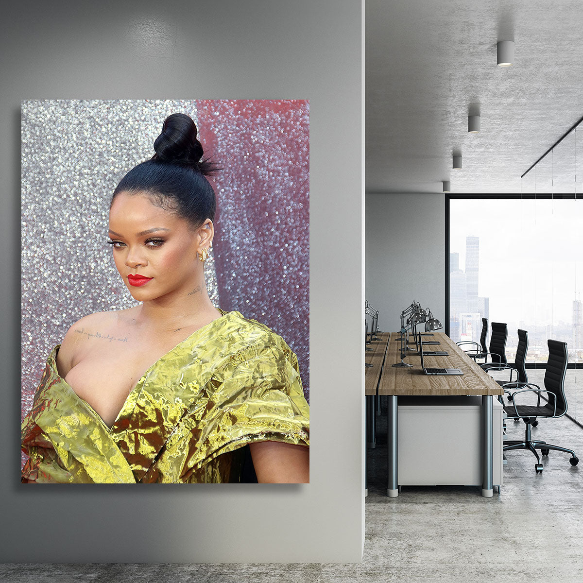 Rihanna goes formal Canvas Print or Poster - Canvas Art Rocks - 3