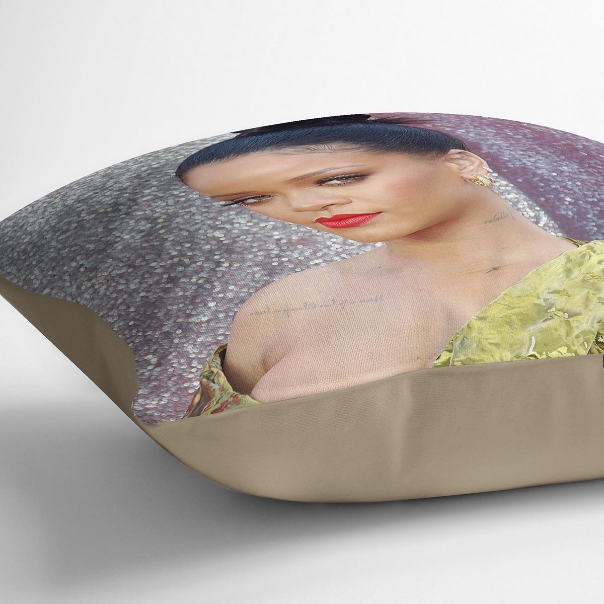 Rihanna goes formal Cushion