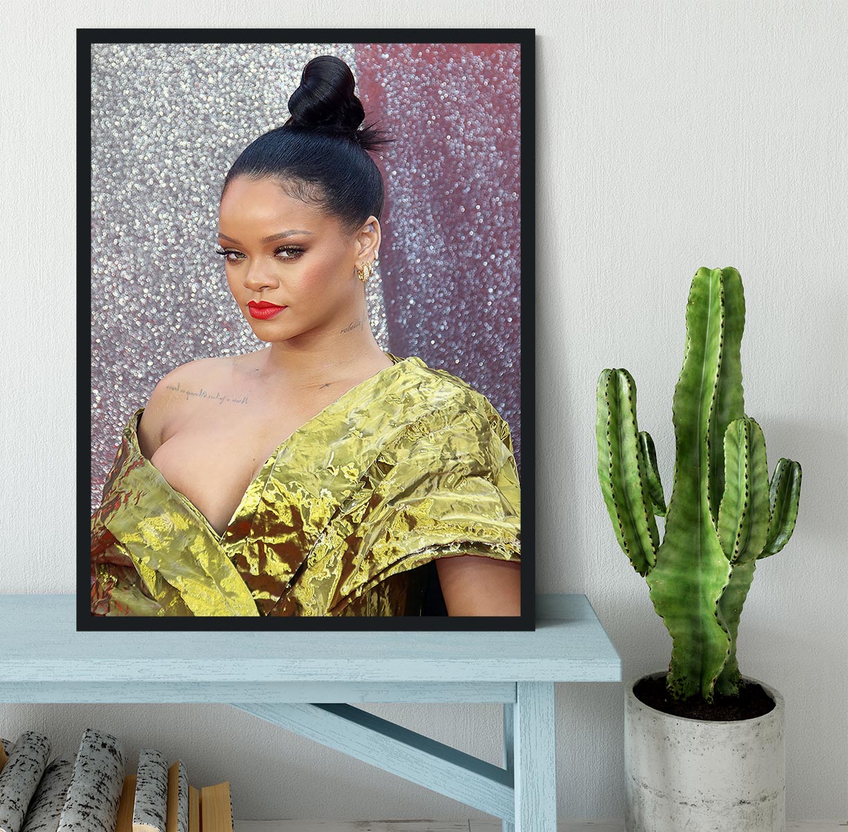 Rihanna goes formal Framed Print - Canvas Art Rocks - 2