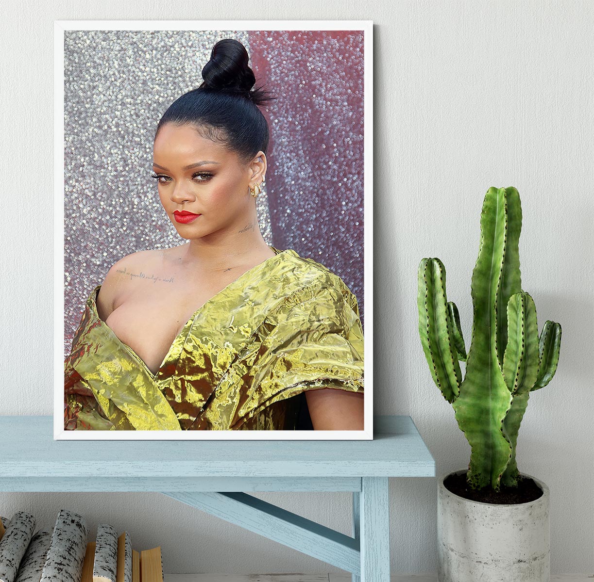 Rihanna goes formal Framed Print - Canvas Art Rocks -6