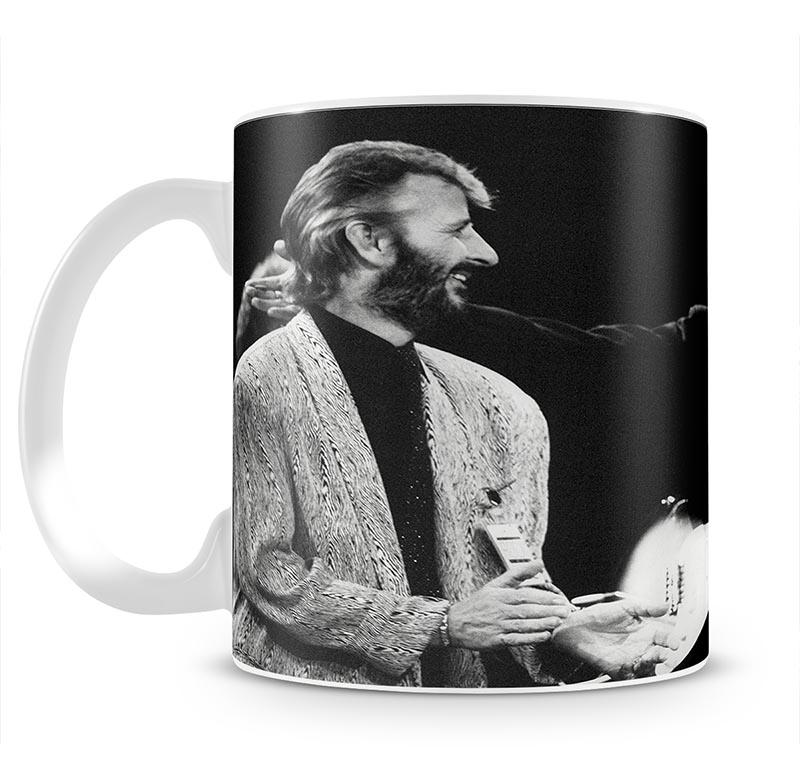Ringo Starr and George Harrison in 1988 Mug - Canvas Art Rocks - 2