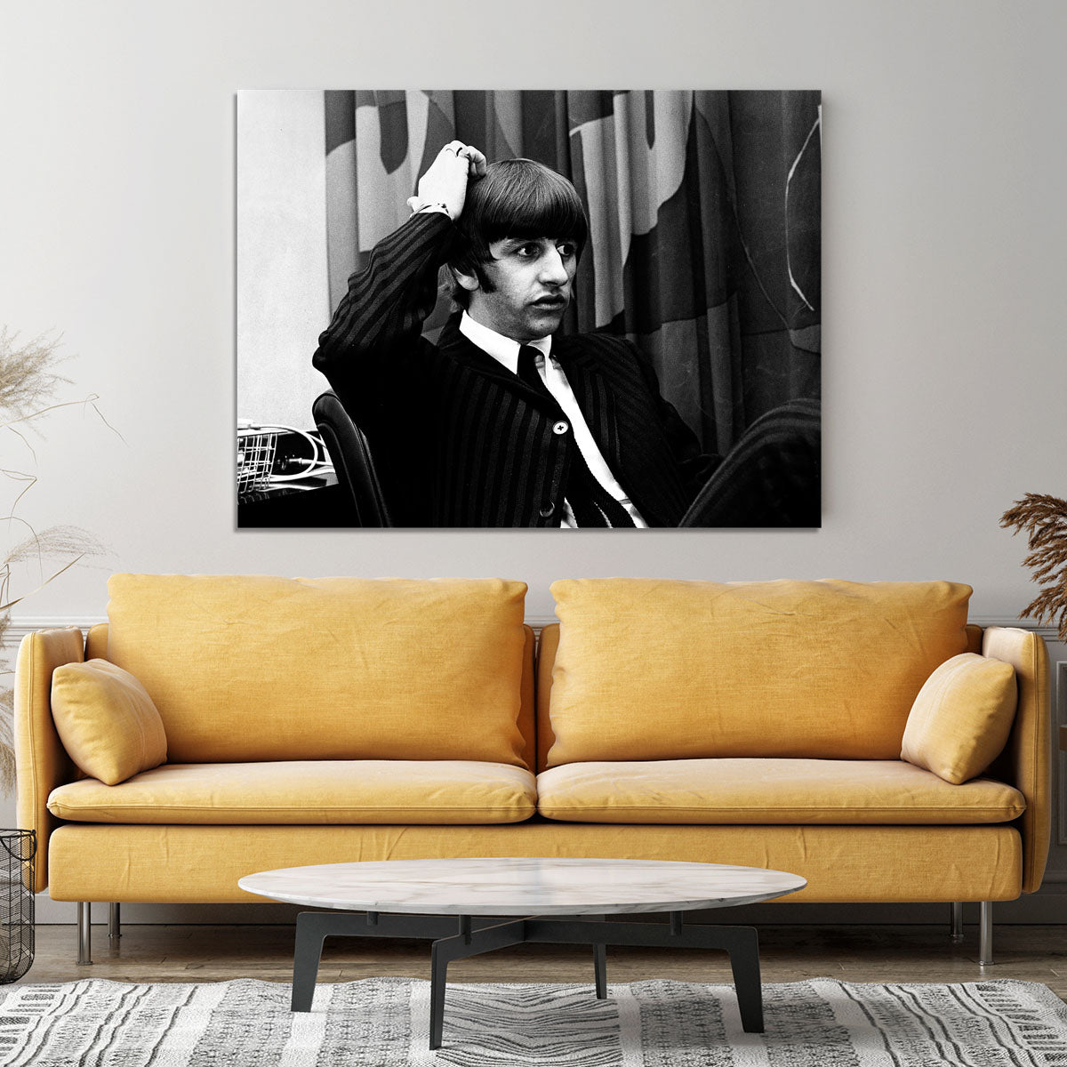 Ringo Starr at a press conference Canvas Print or Poster - Canvas Art Rocks - 4