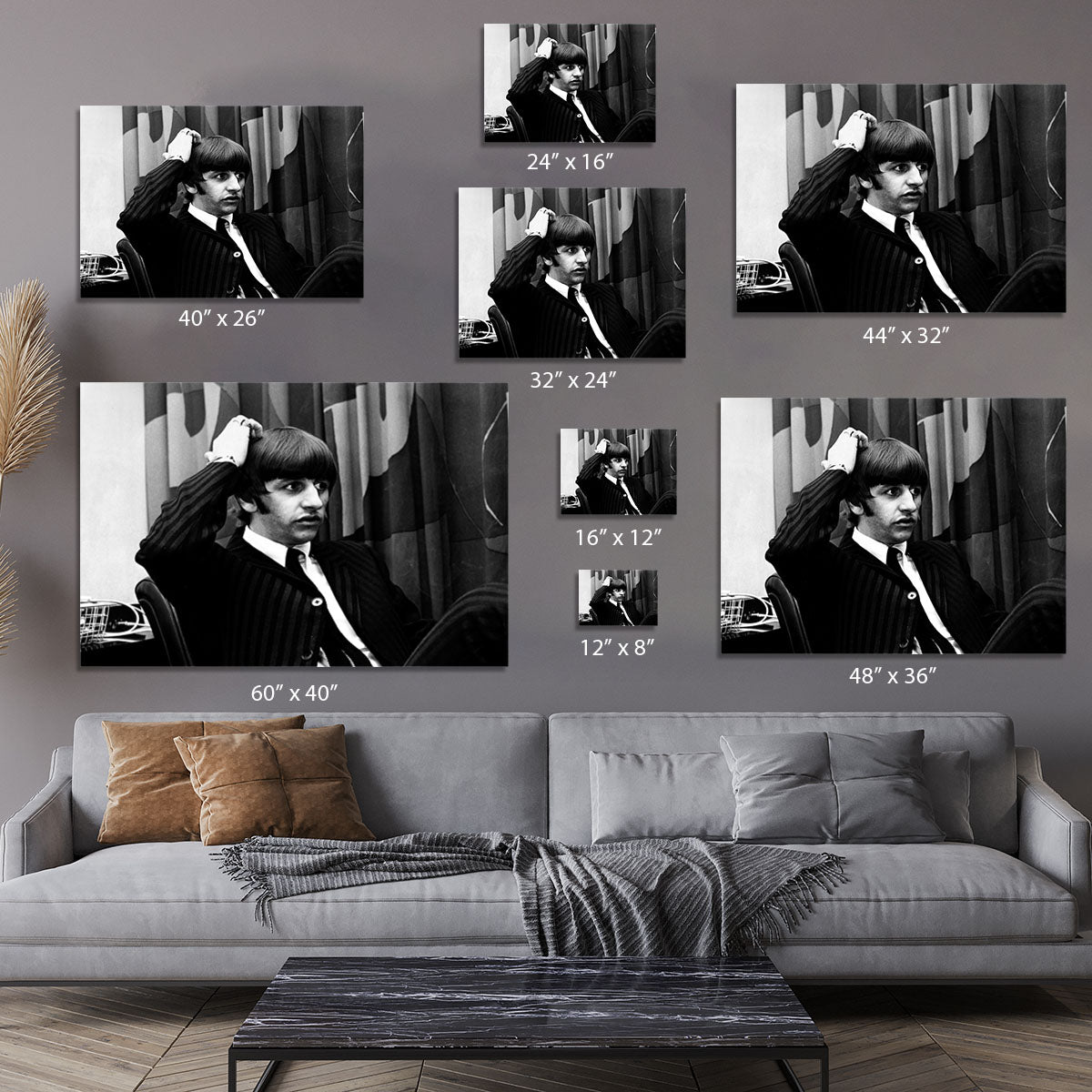 Ringo Starr at a press conference Canvas Print or Poster - Canvas Art Rocks - 7