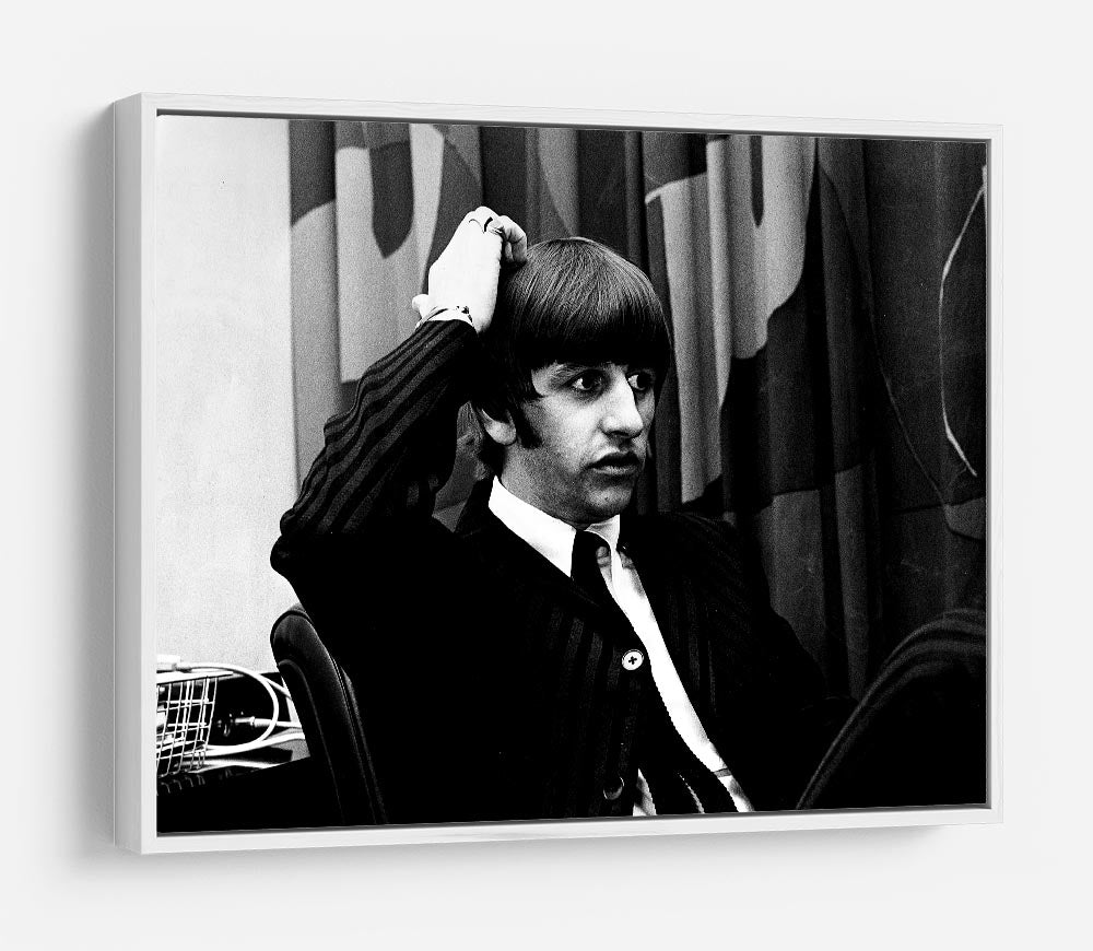 Ringo Starr at a press conference HD Metal Print
