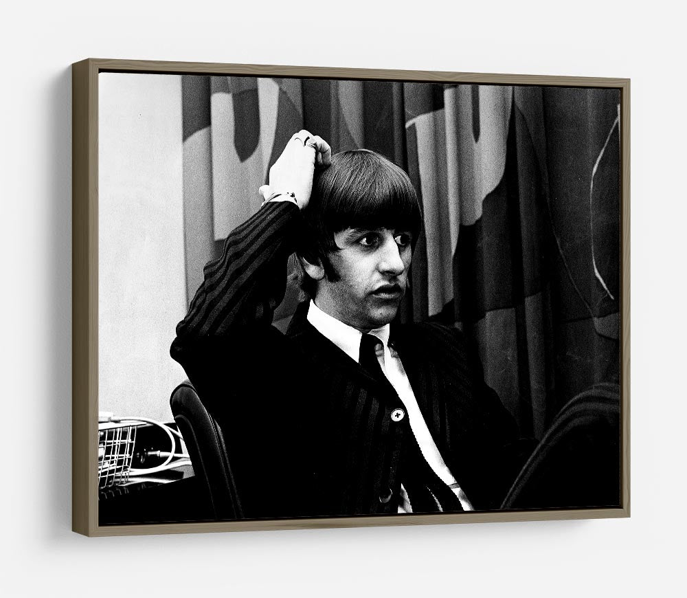 Ringo Starr at a press conference HD Metal Print