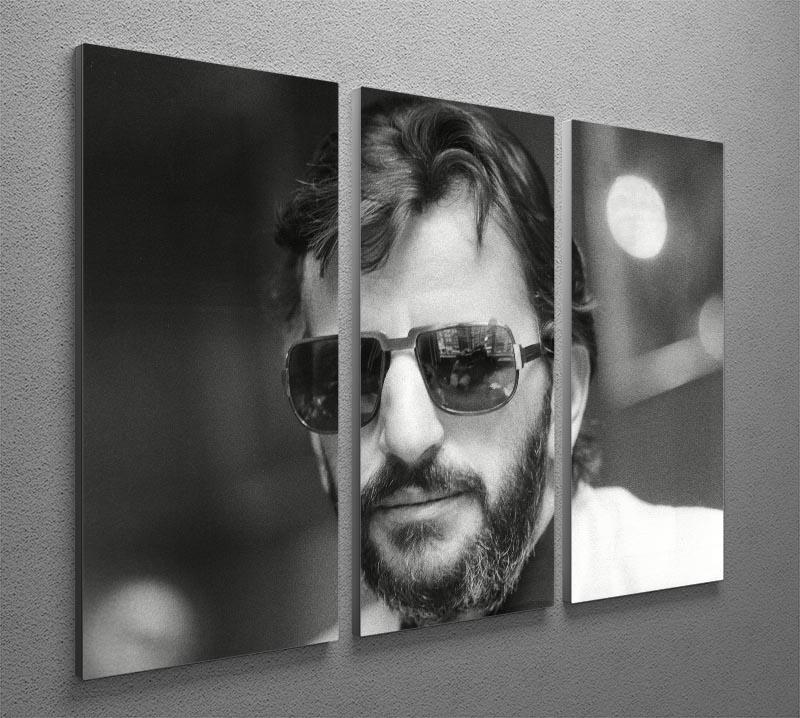Ringo Starr former Beatle 3 Split Panel Canvas Print - Canvas Art Rocks - 2
