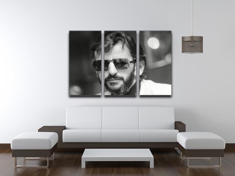 Ringo Starr former Beatle 3 Split Panel Canvas Print - Canvas Art Rocks - 3
