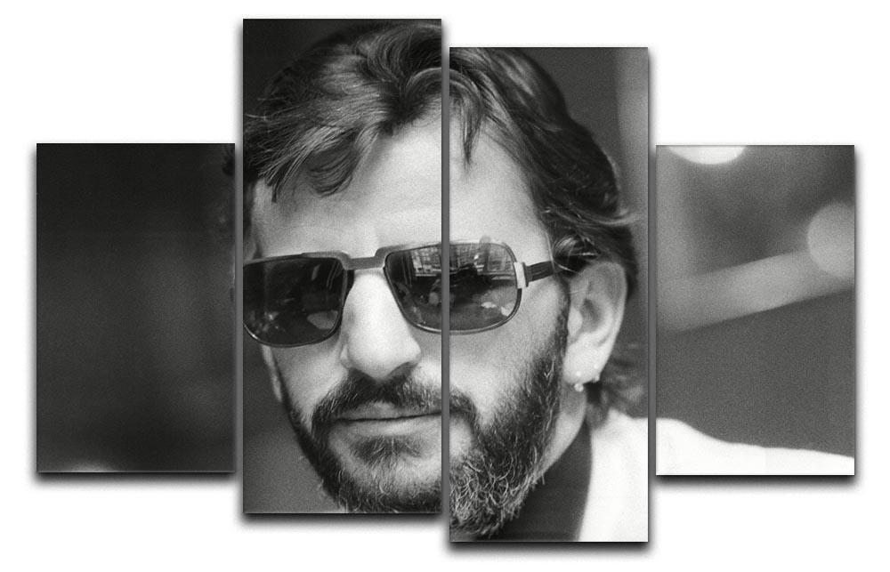 Ringo Starr former Beatle 4 Split Panel Canvas  - Canvas Art Rocks - 1