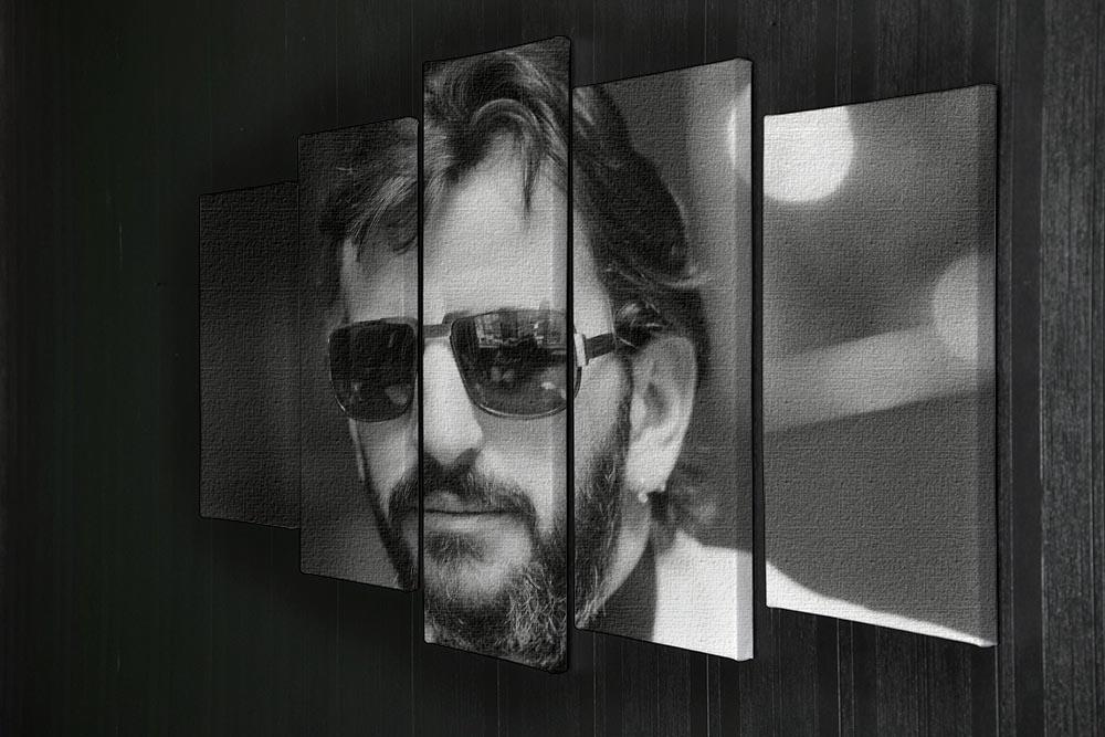 Ringo Starr former Beatle 5 Split Panel Canvas - Canvas Art Rocks - 2