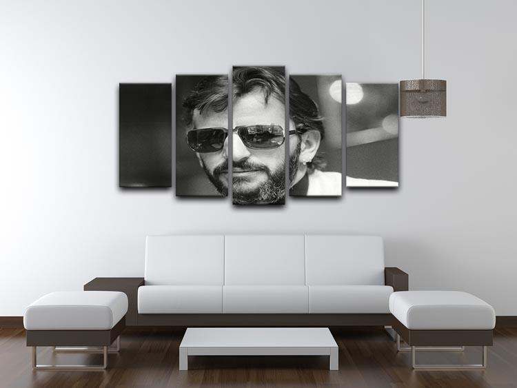 Ringo Starr former Beatle 5 Split Panel Canvas - Canvas Art Rocks - 3