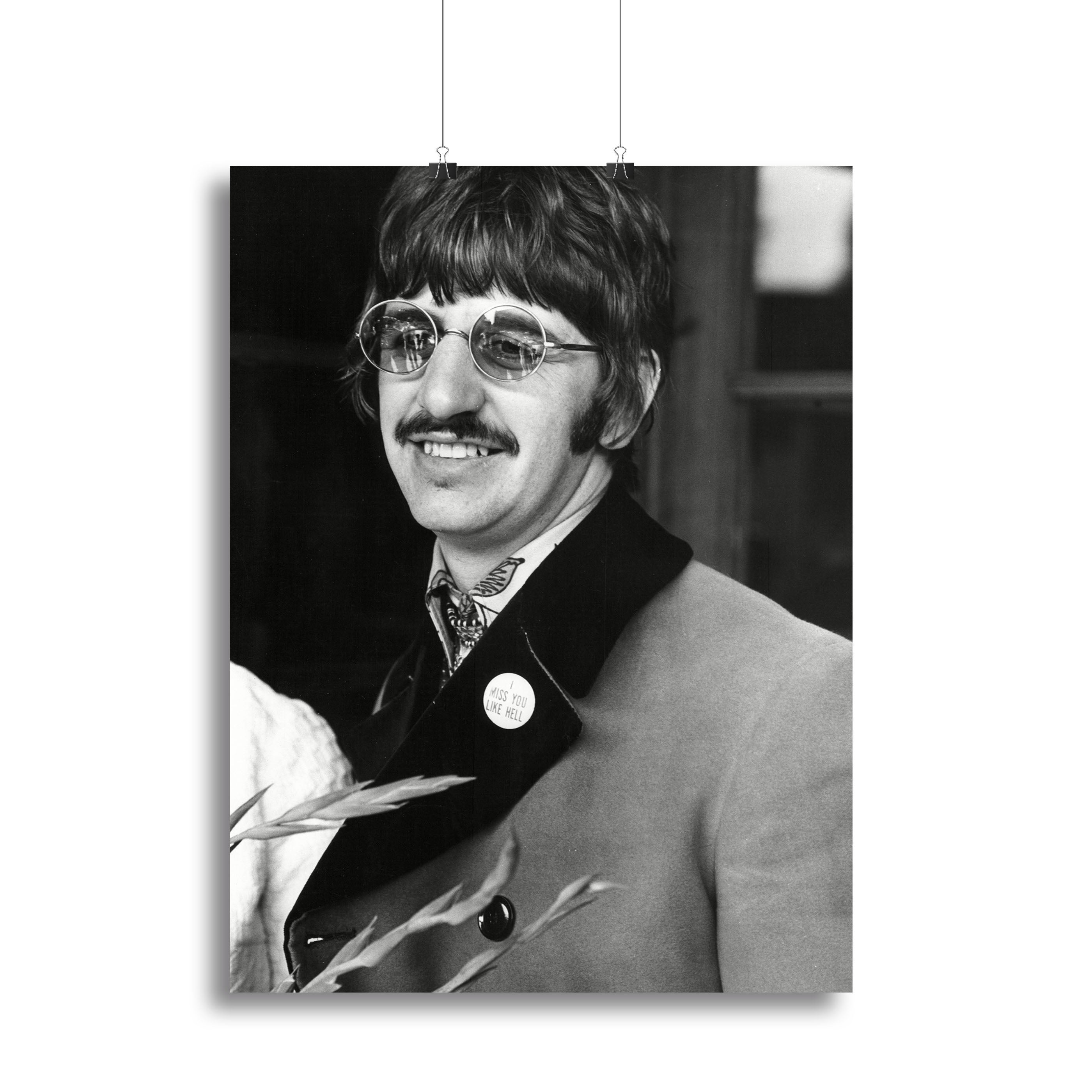 Ringo Starr of The Beatles in 1967 Canvas Print or Poster - Canvas Art Rocks - 2