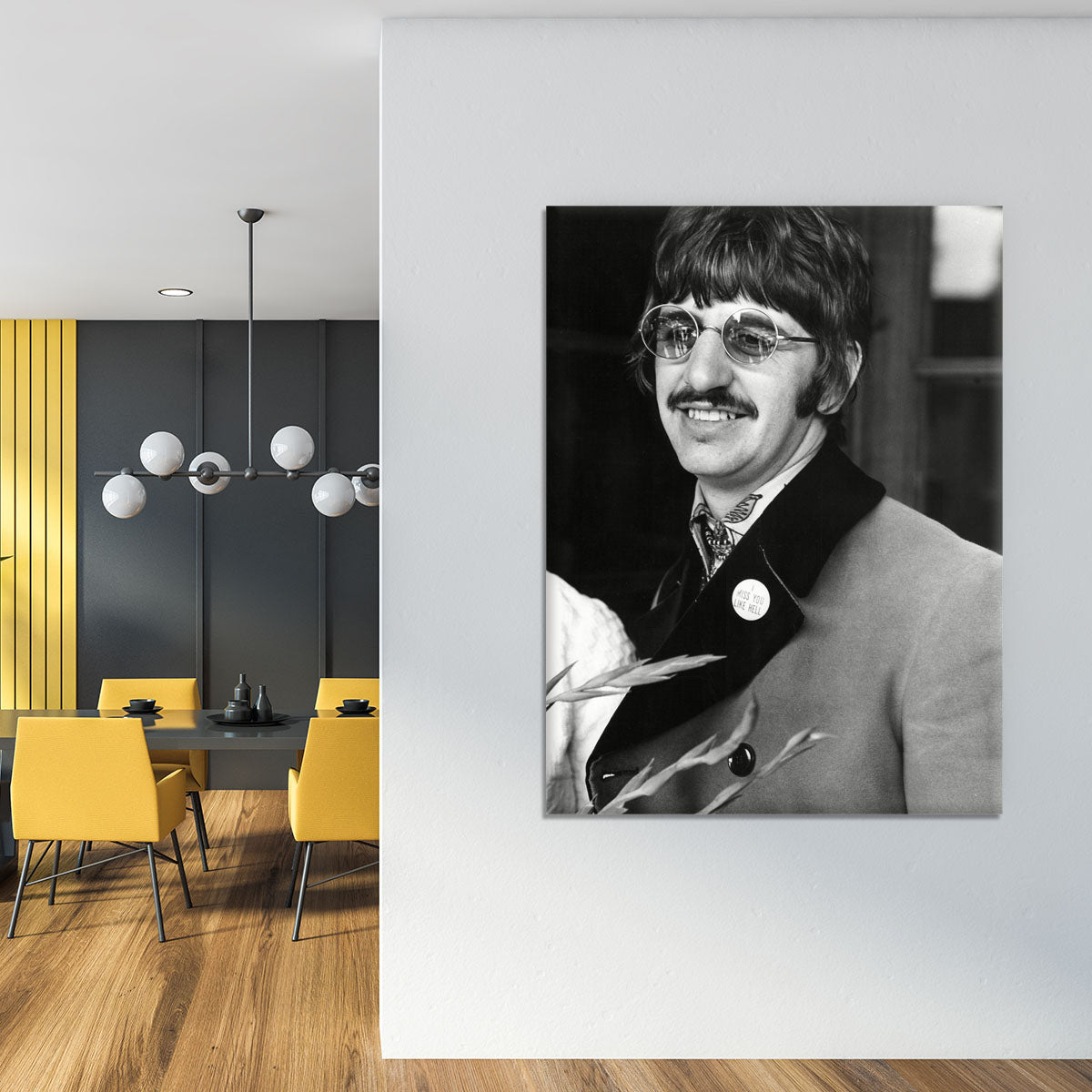 Ringo Starr of The Beatles in 1967 Canvas Print or Poster - Canvas Art Rocks - 4