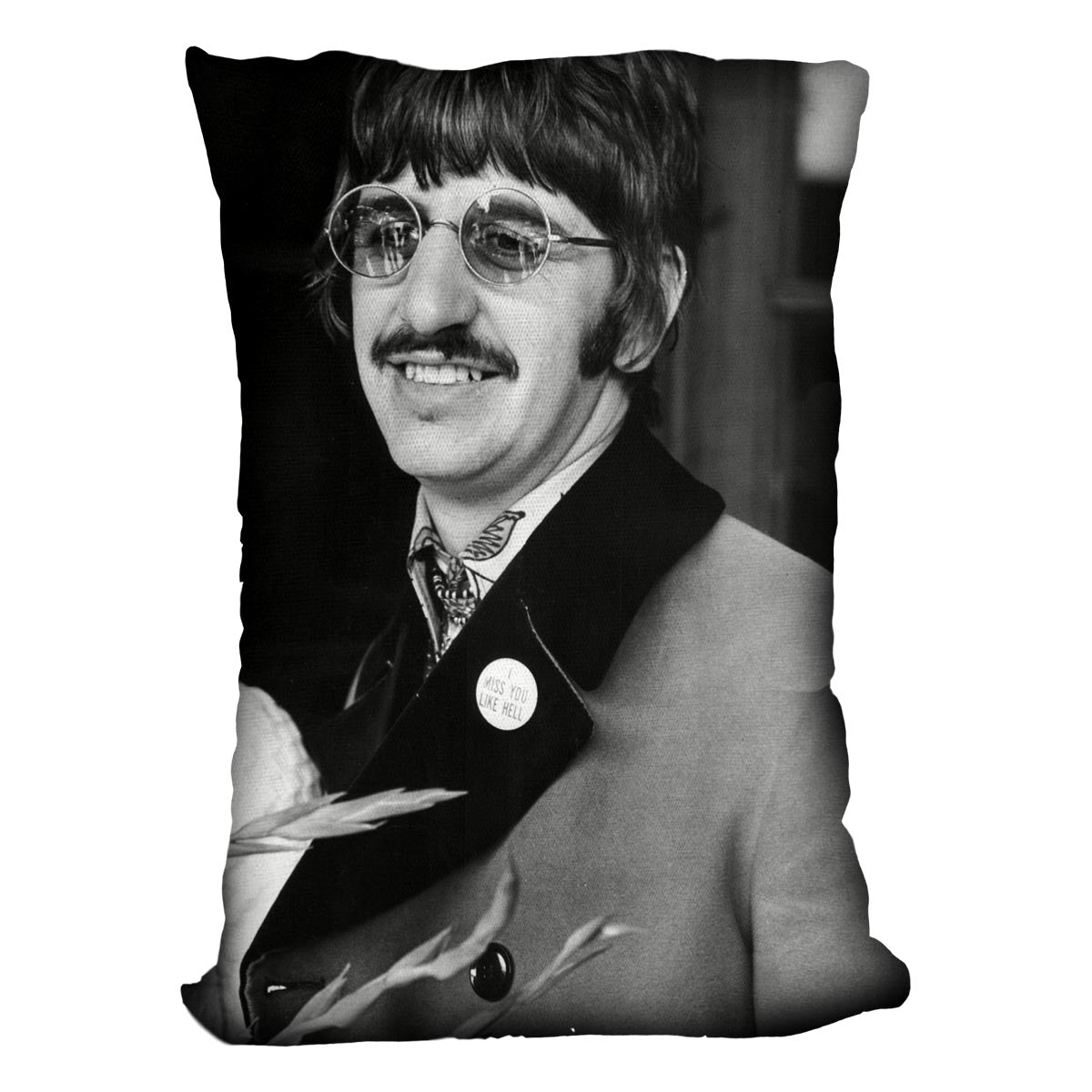 Ringo Starr of The Beatles in 1967 Cushion