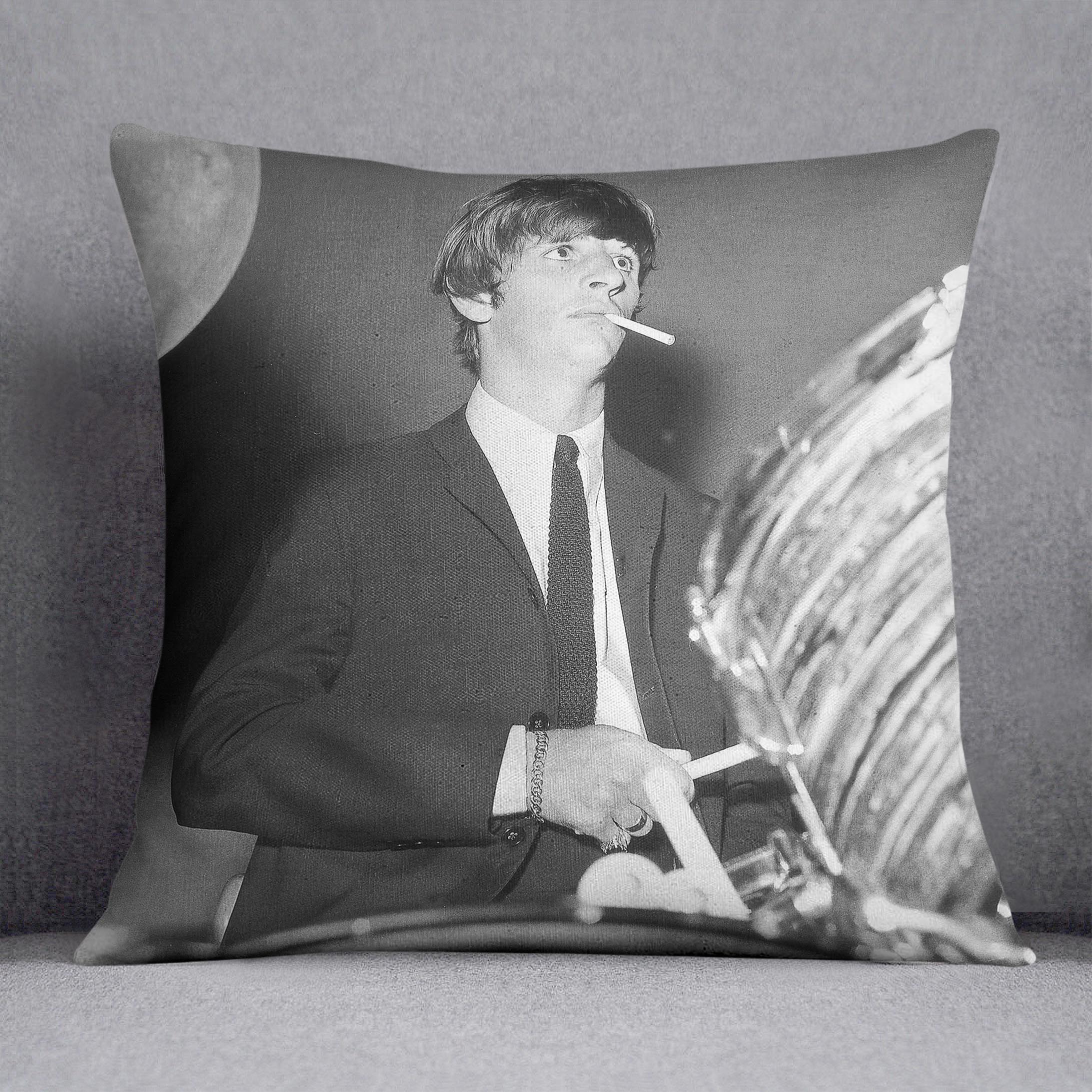 Ringo Starr playing the drums Cushion