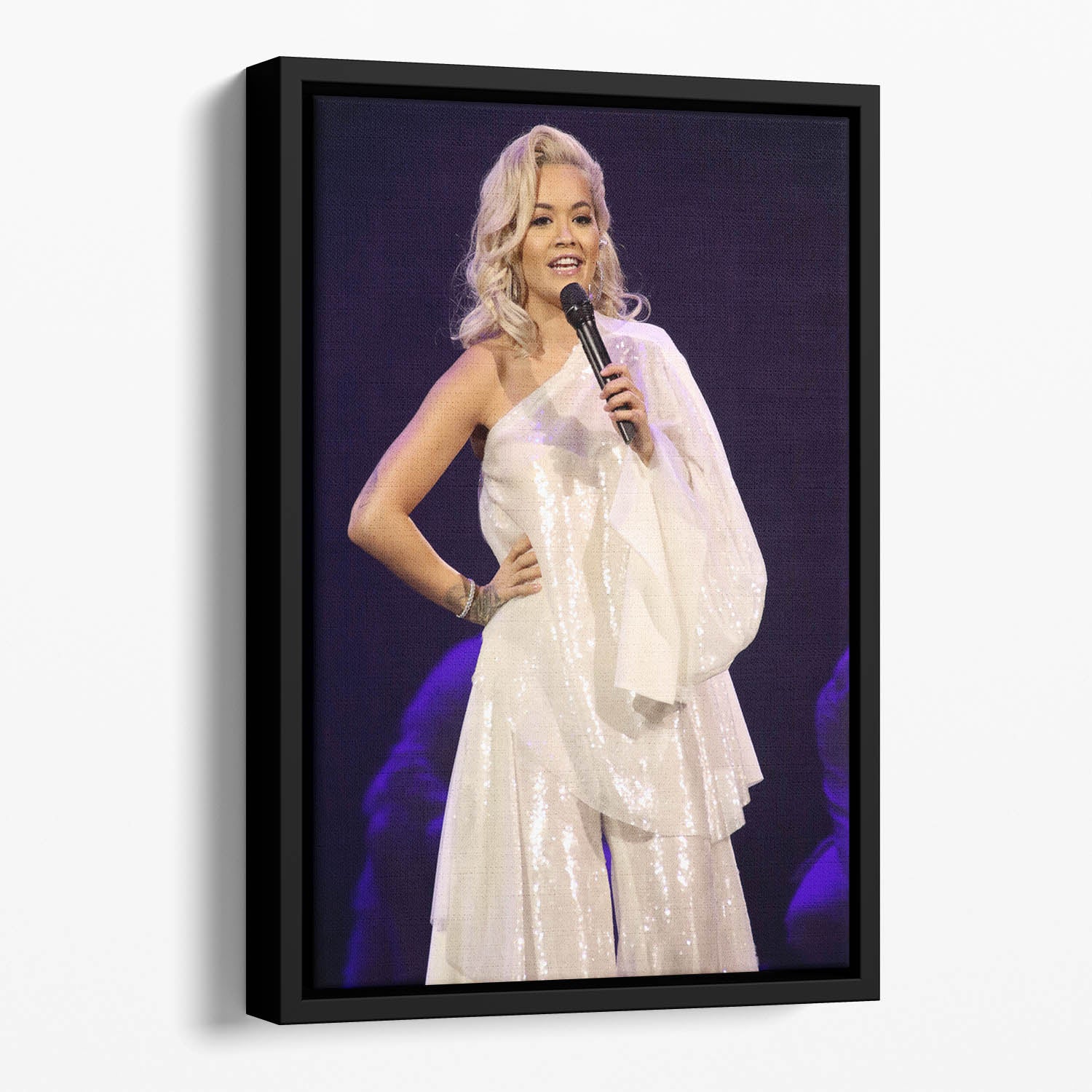 Rita Ora Live Floating Framed Canvas