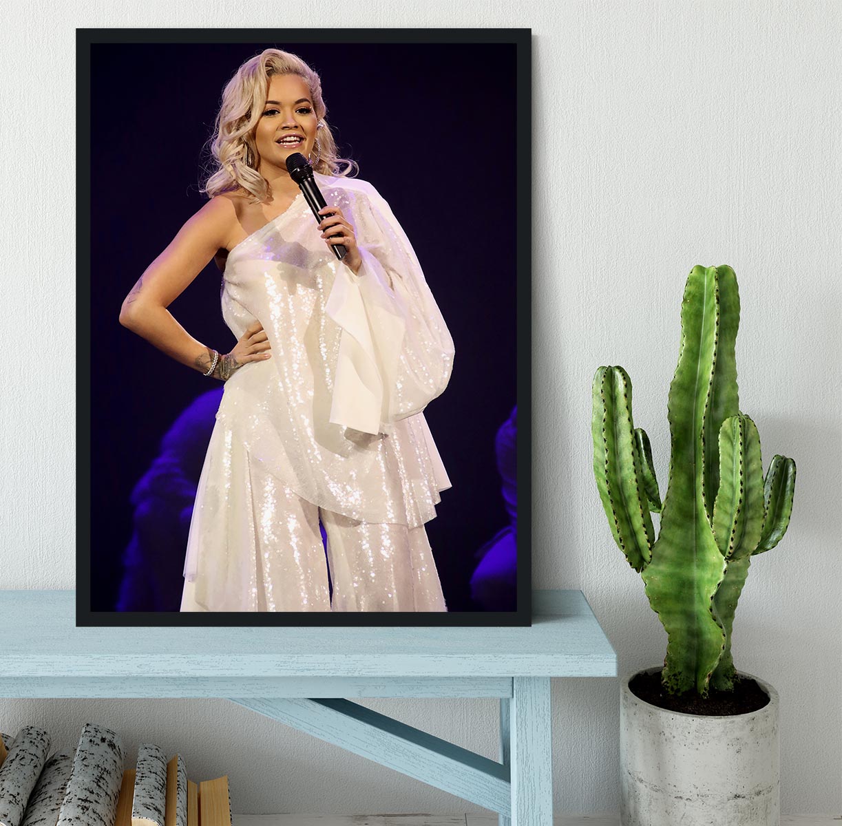 Rita Ora Live Framed Print - Canvas Art Rocks - 2