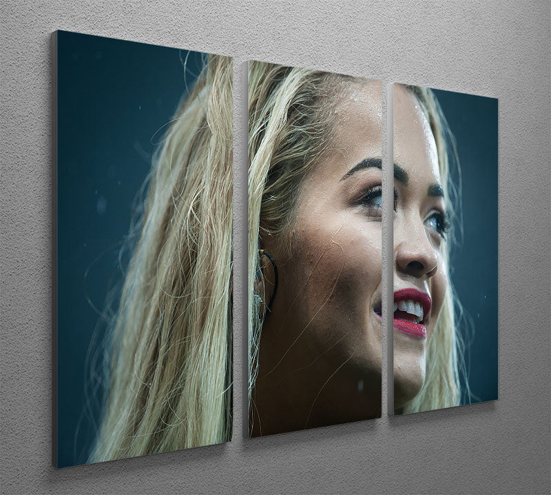 Rita Ora in 2015 3 Split Panel Canvas Print - Canvas Art Rocks - 2
