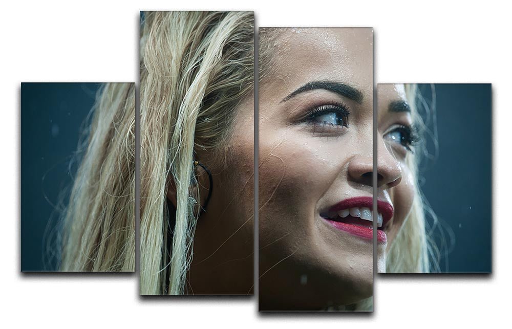 Rita Ora in 2015 4 Split Panel Canvas - Canvas Art Rocks - 1